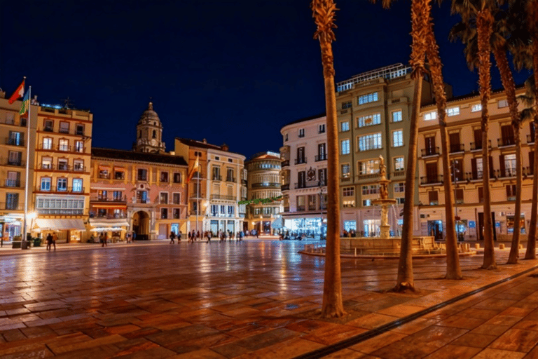 Málaga: Evening Walking Tour with Cheese and Local Wine