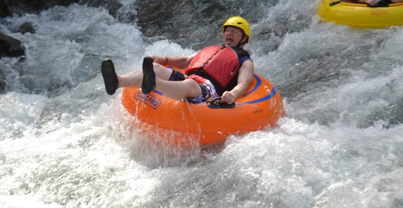 Falmouth: Jungle River Tubing & Bamboo Beach Club VIP Access