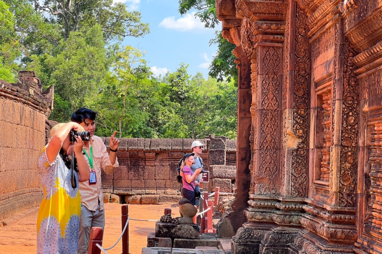 Kleingruppentour zu den Tempeln des Großen Kreises mit Banteay SreiMitmach-Tour: Grand Circuit Temples mit Banteay Srei-Tempel