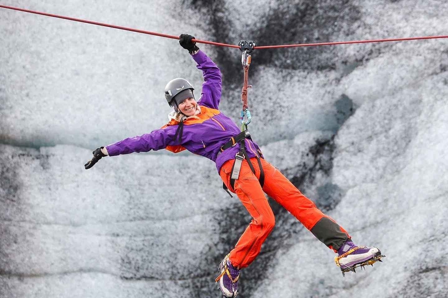 Private Glacier Zip Line + Glacier Adventure