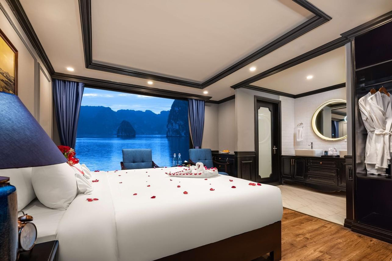 Hanoi/Port : 2-Day Ha Long & Lan Ha Bay on Luxury Cruises Limousine Bus from Hanoi to Ha Long