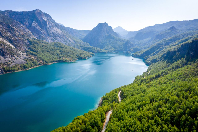 Die Stadt Side: Cabrio Bus &amp; Green Lake Bootstour mit Mittagessen