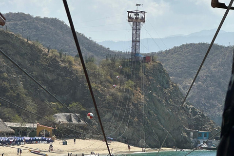 SANTAMARTA: Combo Tour Canopy, Aquarium, White Beach, Lunch included