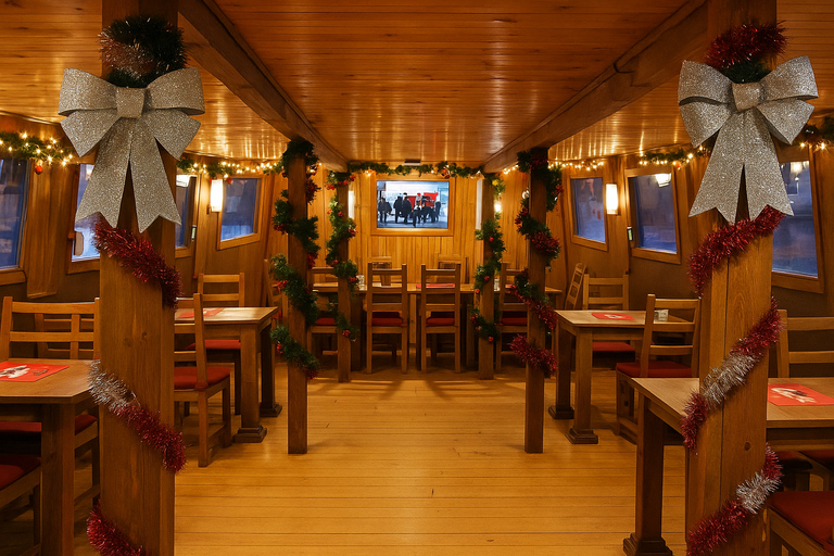 Advent Boat Cruise trough Prague with Sweets and Hot Drinks