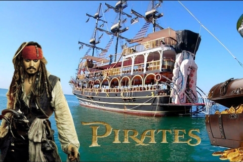 Marmaris Piratenboot met Lunch, Onbeperkt Drankjes & SchuimpartyMarmaris Piraten Boot Lunch, Onbeperkt Soft+Alcoholische Dranken