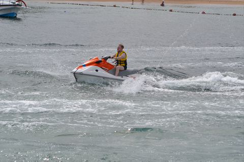 Tredubbelt vattensportpaket Jetski, banan, parasailing