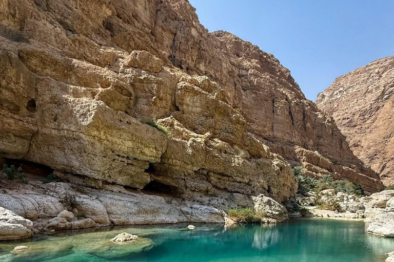 Muscat: Wadi Shab, Fins Beach & Bimmah Sinkhole 4x4 Tour Shared 4x4 Tour