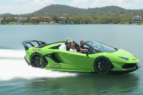 Guatapé: JetCar Ride on the Reservoir with Peñol Views JetCar Lambo Verde