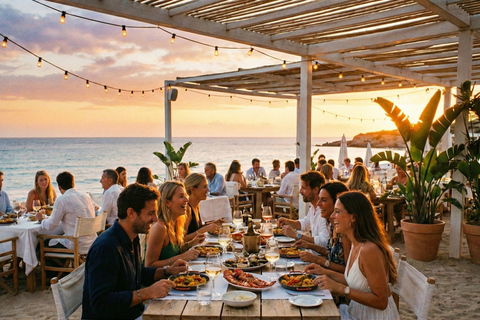 Ibiza: Dinner Ritual™ & Moonlight Boat Trip to the Old Town