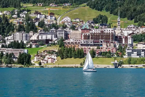 Van Milaan: dagtrip Comomeer, St. Moritz & Bernina-treinVertrek vanaf Bushalte Centraal Station