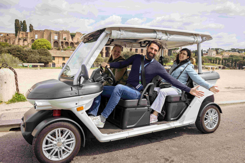 Rome: Private Golf Cart Tour with Driver 2,5 h - Private Panoramic Golf Cart Tour - 2 people