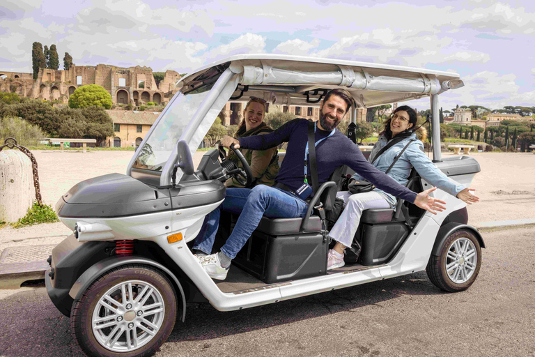 Rome: Private Golf Cart Tour with Driver 2,5 h - Private Panoramic Golf Cart Tour - 2 people