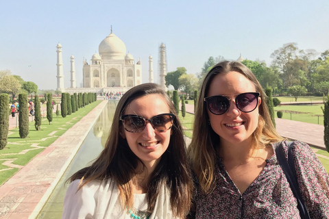 Da Delhi: Tour in giornata del Taj Mahal, del Forte di Agra e del Baby TajTour con auto AC, autista e guida