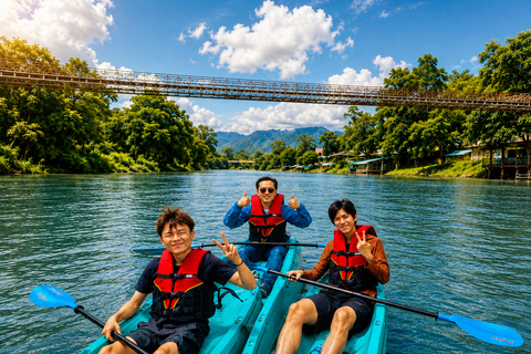 Vang Vieng: Half day-Kayak & Cave Adventure