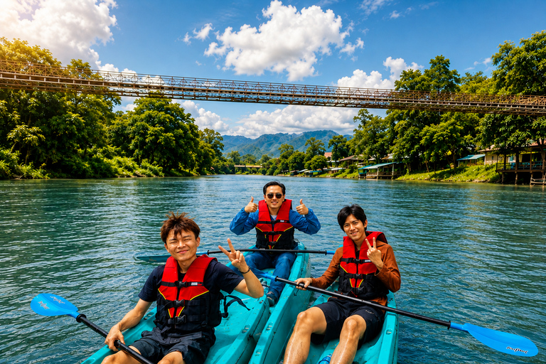 Vang Vieng: Half day-Kayak & Cave Adventure