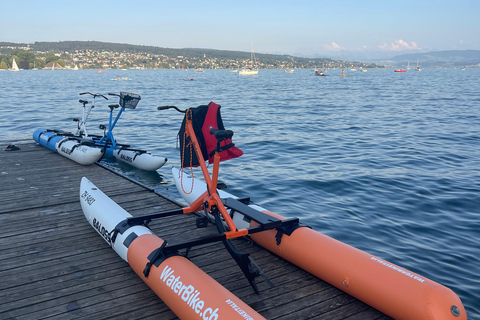 Waterbike op het meer van ZürichWaterfietstocht op het meer van Zürich - Tandem voor de hele dag