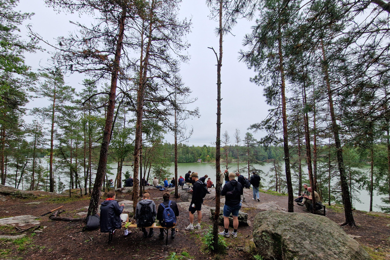 Helsinki: Guided Nature Experience with Campfire and Meal Private Experience from Helsinki