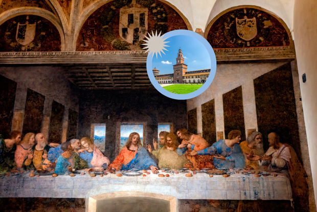Milan : Visite guidée de la Cène et du château des Sforza