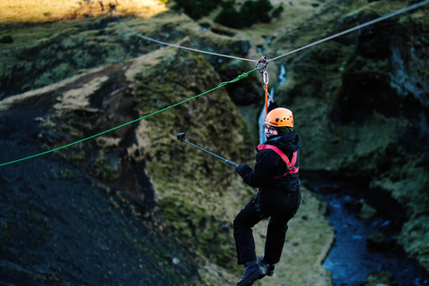 Vík: Zipline Adventure over Canyons and Waterfalls