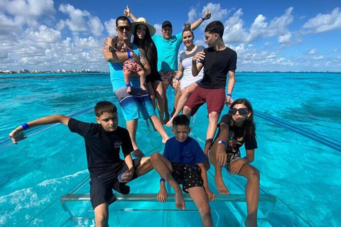 Cancun: Transparent Boat Tour with Soft Drinks