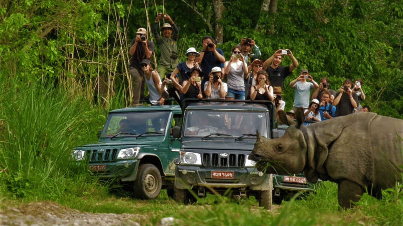 Chitwan: All-Inclusive-3-Tages-Safari mit Tour durch ein Tharu-Dorf