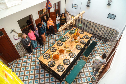 Matlagningskurs i marockansk mat med en lokal kock i Marrakech