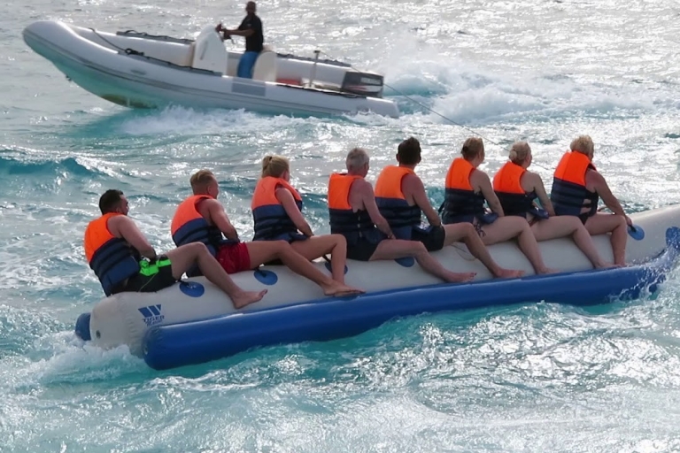 Hurghada: Glass Boat and Parasailing with Watersports