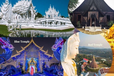 From CM: Chiang Rai White, Blue, Red/Black Temple with Lunch Chiang Rai: White, Blue, and Red Temples Day Tour with Lunch