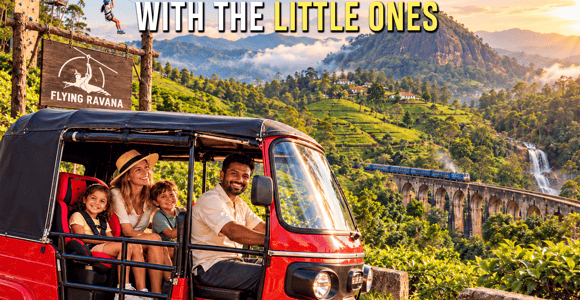 Ella: Family Tuk Adventure Tour with Waterfalls & Tea Hills