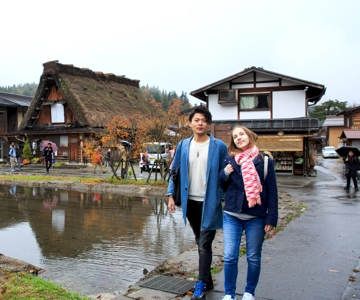 Enveisbuss: Osaka til Takayama via Kanazawa, Shirakawa-go