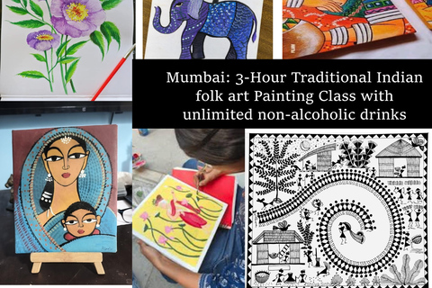 Mumbai: Painting Class with Unlimited Non-Alcoholic Drinks