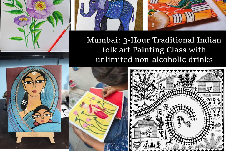 Mumbai: Painting Class with Unlimited Non-Alcoholic Drinks