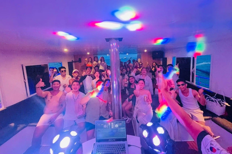 Boracay: Shared Trimaran Ocean Party with Live DJ Onboard