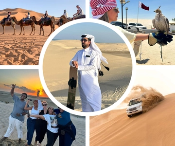 From Doha: Desert Safari, Dune Bashing, and Sandboarding