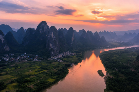 Guilin/Yangshuo: Xianggong Hill Tour & Intercity Transfer Yangshuo Round Trip: Xianggong Hill Tour