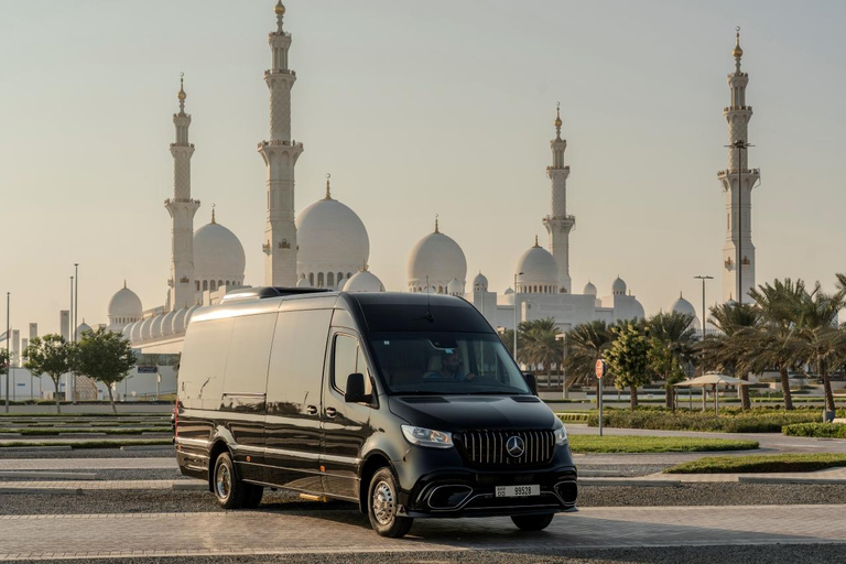 Abu Dhabi Elite Day-trip: Sheikh Zayed Mosque & Royal Palace Small Group Mercedes Sprinter in German