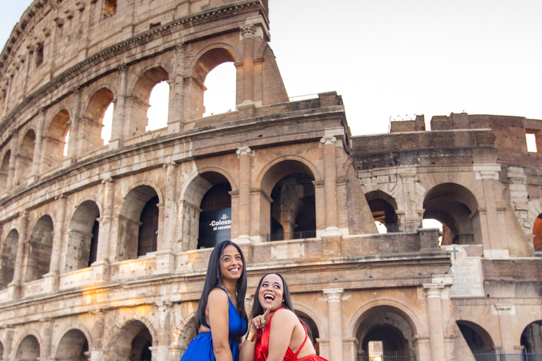 Flying dress photoshoot