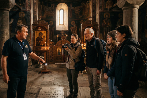 Dracula's Tomb & Slanic Salt Mine Tour from Bucharest Ghid audio în 24 de limbi