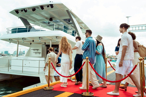 Pattaya: Premium Yacht Sunset Cruise to Koh Larn This program includes pickup from hotels in Pattaya city.