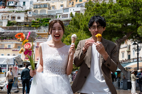 Positano : professional photo shoot 'Trash the dress'