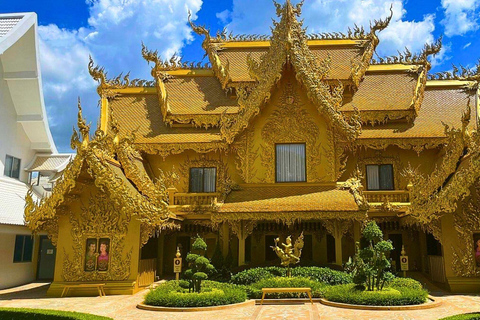 Chiang Mai: Chiang Rai tempel, Gyllene triangeln &amp; båttur