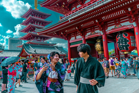Tóquio: Visita ao Templo Sensoji com aluguer de quimono