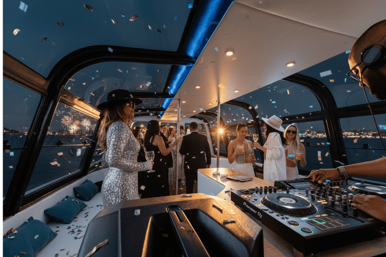 New Year’s Eve Luxury Boat – DJ, Buffet & Open Bar