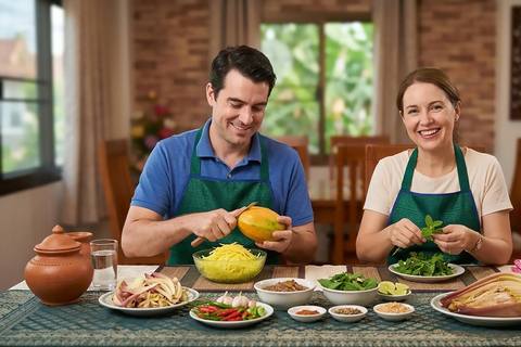 Vientiane: Market Tour and Cooking Class with Challenge Cooking Class only