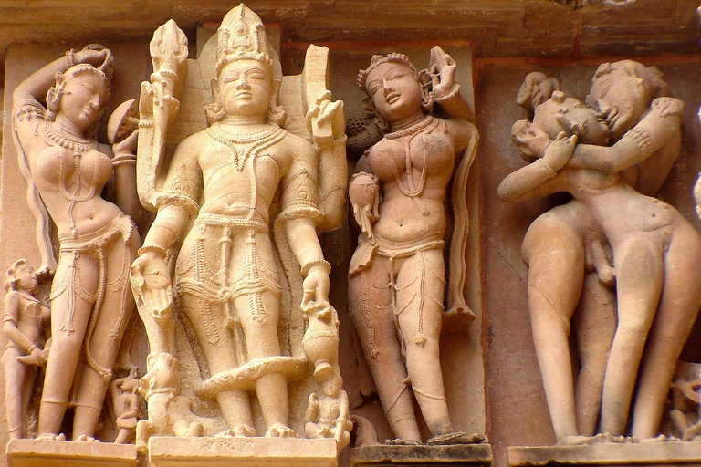From Delhi: 8-Day Golden Triangle Tour w/ Khajuraho Temples Tour with Private Car, Driver, Tour Guide and Train Tickets