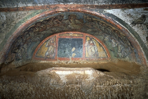 Rome: Catacombs of Domitilla Guided Tour Italian guided tour