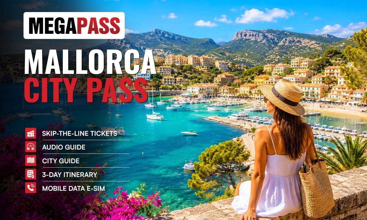 Kathedrale von Palma, 24-Stunden-Hop-On/Hop-Off-Bus & Bootstour