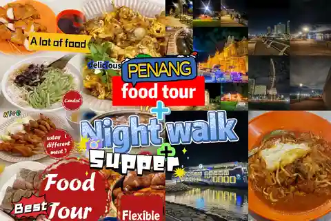 Penang: Tour del cibo locale autentico con passeggiata panoramica