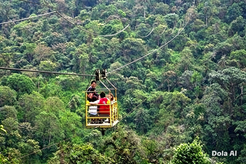 Quito: Mitad del Mundo and Mindo, birds, 7 waterfalls, cable car, butterfly farm
