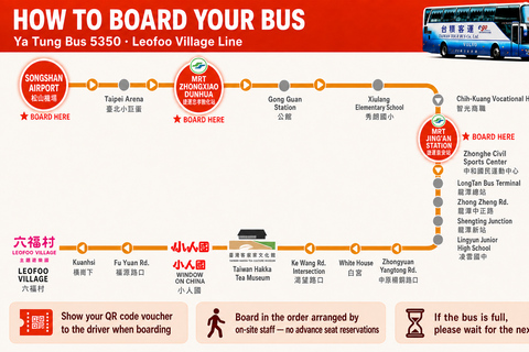 From Taipei: Leofoo Village Theme Park Ticket & Bus Transfer Depart from MRT Jing'an